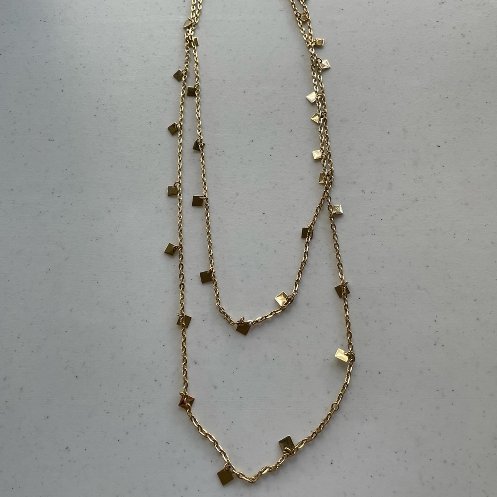 Kate Spade long gold necklace